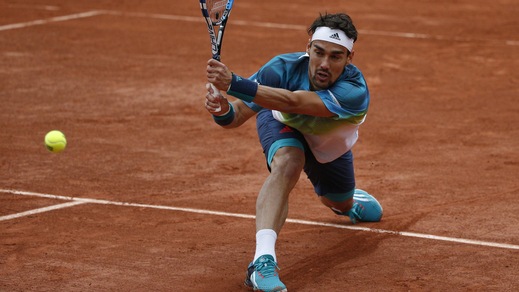 Tennis Roland Garros, niente da fare per Fognini: ko al primo turno