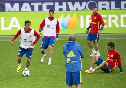 Euro 2016: ecco Morata a lavoro con la Spagna di Del Bosque