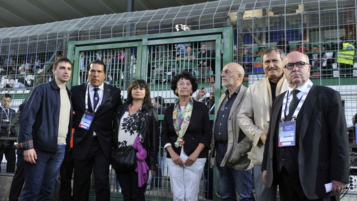 Tavecchio e l'Italia Under 21 rendono omaggio a Valeria Solesin