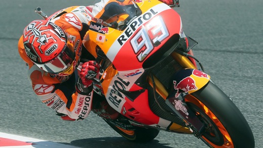 MotoGp Catalogna: super pole di Marquez, Rossi quinto