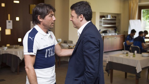Euro 2016, Italia, Renzi fa l'in bocca al lupo a Conte e agli azzurri