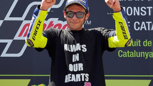 MotoGp, Rossi: «Vittoria dedicata a Salom»