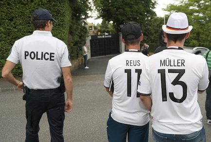 Euro 2016, l'arrivo della Germania in Francia