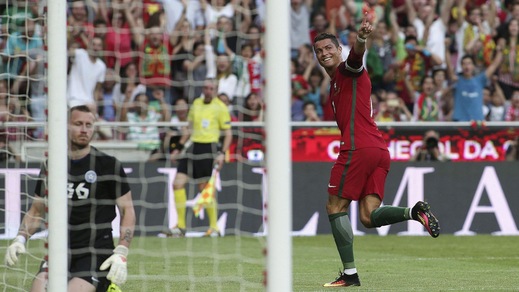 Euro 2016: Portogallo a valanga in amichevole contro l'Estonia, tutte le immagini
