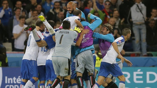 Euro 2016, Belgio-Italia 0-2: Giaccherini e Pellè gol
