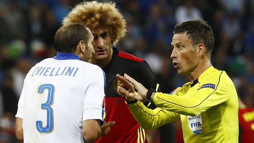 Euro 2016, moviola Belgio-Italia: Arbitro all’inglese? Solo per l’Italia...