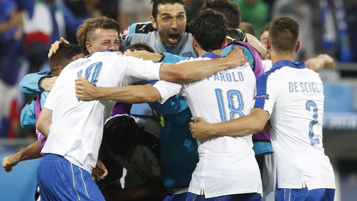 Euro 2016, l'Italia supera il Belgio: primo posto nel girone a 1,20