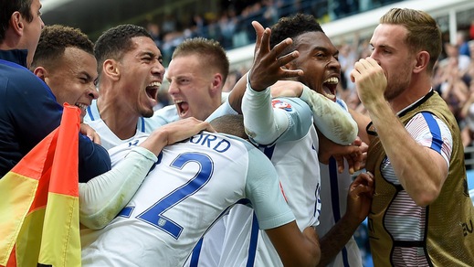 Euro 2016, Inghilterra-Galles 2-1: Vardy e Sturridge decisivi