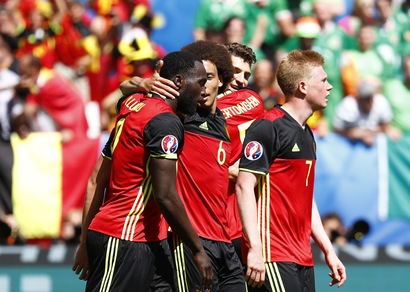 Euro 2016, Belgio-Irlanda 3-0: con Lukaku e Witsel l'Italia è prima