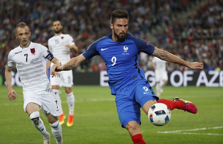 Euro 2016, Svizzera-Francia: Giroud in gol a 2,75