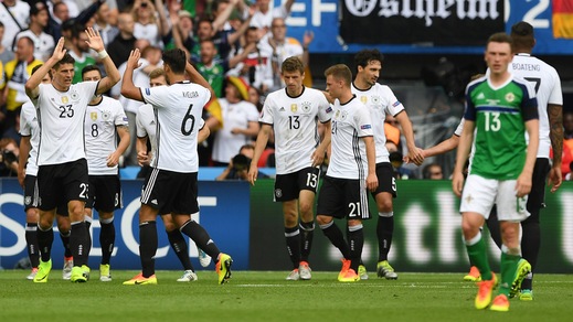 Euro 2016 Irlanda del Nord-Germania 0-1, decide un gol di Gomez al 29'