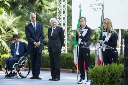 Olimpiadi: le emozionanti immagini della cerimonia di consegna del tricolore al Quirinale