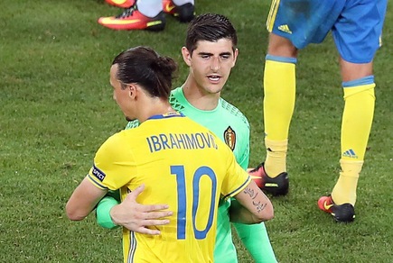 Euro 2016, Courtois su Ibrahimovic: «Peccato abbia lasciato così»