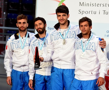 Europei Scherma, Italia d'argento nel fioretto maschile