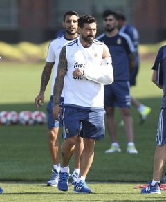 Copa America, il gesso non ferma Lavezzi: si allena anche lui