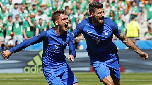 Euro 2016, Francia-Irlanda 2-1: Griezmann salva il sogno Bleus