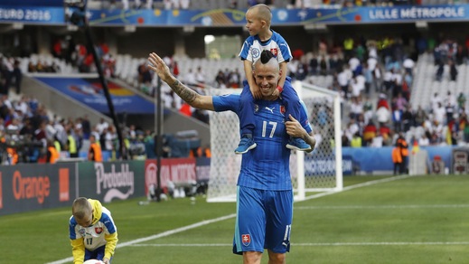 Germania-Slovacchia, Hamsik saluta Euro 2016 con i figli