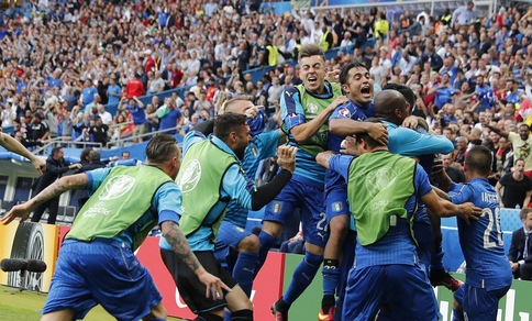 Euro 2016, carica Italia: trionfo azzurro da 18,00 a 7,00