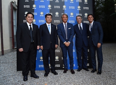 Mancini e Moratti al gala Suning. Thohir: «Sarà grande Inter»