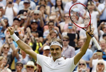 Tennis: Roger Federer ai quarti di Wimbledon