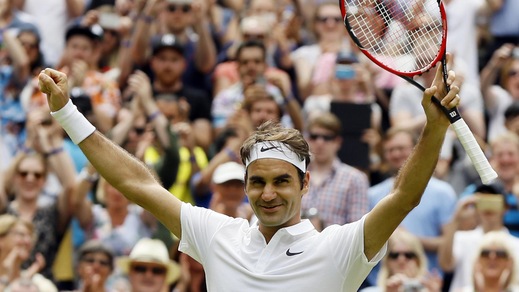 Tennis: Roger Federer ai quarti di Wimbledon