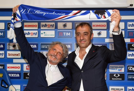Giampaolo, primo giorno con Ferrero alla Sampdoria