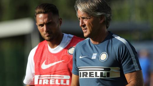 Filippo Mancini con il padre a Riscone