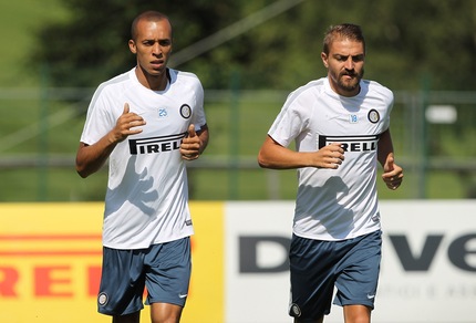 Serie A Inter, è arrivato Miranda: subito primo allenamento. Al lavoro con Erkin