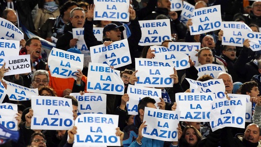 Bufera Lazio, giovedì tifosi in piazza contro Lotito