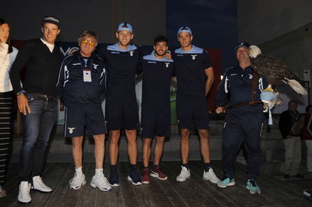 Serie A Lazio, Christopher Innerhofer con Cataldi, De Vrij, Hoedt e l'aquila Olimpia