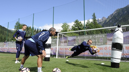 Lazio, ecco Vargic in allenamento ad Auronzo