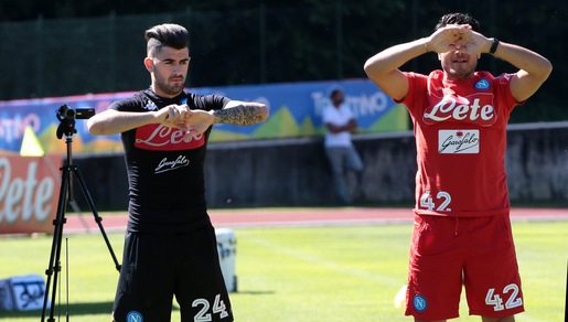 Napoli, Hysaj è a Dimaro