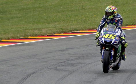 MotoGp Sachsenring, Rossi: «Occasione persa, dopo cambio ho faticato»