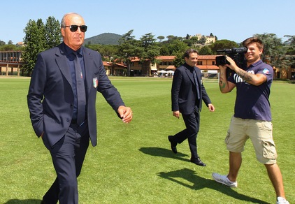 Italia, Ventura arriva a Coverciano