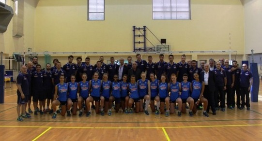 Volley: Il presidente del Coni Malagò in visita alla nazionale