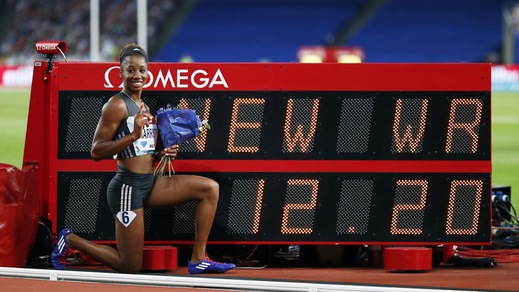 Atletica, incredibile Harrison: primato mondiale sui 100 ostacoli