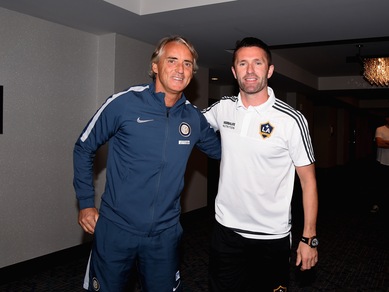 Inter, Mancini a Portland: eccolo con Keane e de Jong