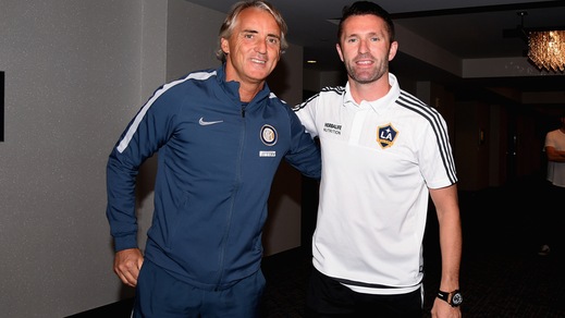 Inter, Mancini a Portland: eccolo con Keane e de Jong