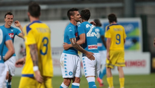 Trento-Napoli 0-4: doppietta di Gabbiadini