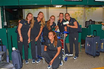 Rio 2016, Pallanuoto femminile: la partenza da Fiumicino