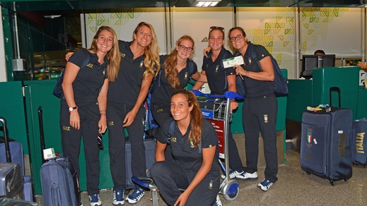 Rio 2016, Pallanuoto femminile: la partenza da Fiumicino