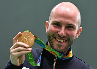 Rio 2016: Campriani è d'oro, le immagini del trionfo azzurro