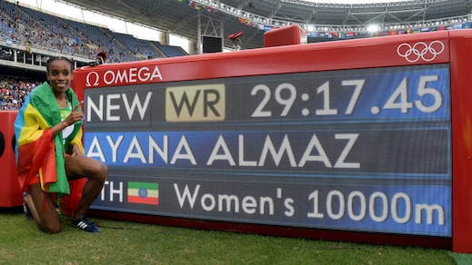 Rio 2016, Ayana record del mondo nei 10000 femminili