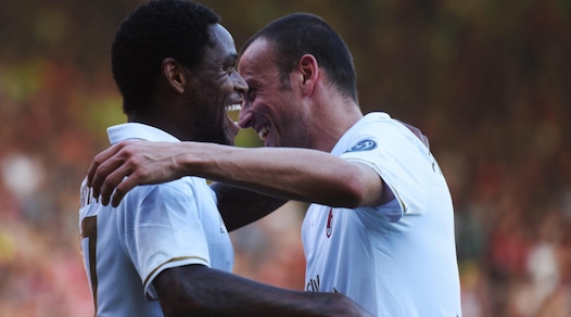 Friburgo-Milan 0-2, Luiz Adriano in grande spolvero