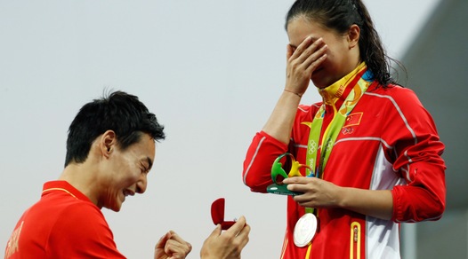 Rio 2016, proposta di matrimonio dopo l'argento per la He Zi