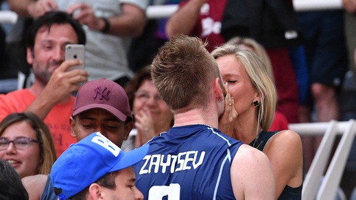 Rio: Italvolley, Zaytsev show! Poi bacia la sua Ashling in tribuna