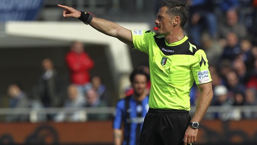 Coppa Italia Napoli-Atalanta, arbitra Giacomelli. Il derby di Torino a Doveri