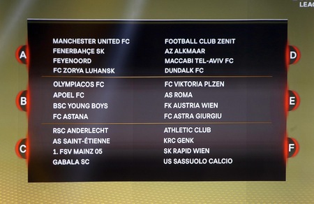 Europa League, i sorteggi: la Roma con il Viktoria Plzen, l'Inter trova lo Sparta Praga