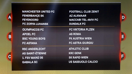 Europa League, i sorteggi: la Roma con il Viktoria Plzen, l'Inter trova lo Sparta Praga