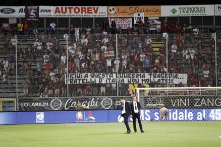Spezia-Salernitana, un minuto di silenzio per le vittime del terremoto